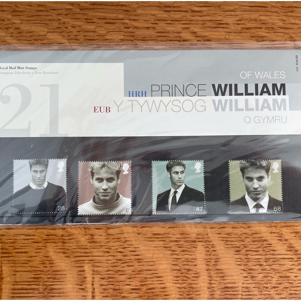 Royal Mail Prince William Commemorative Stamps Millennium Edition 2000